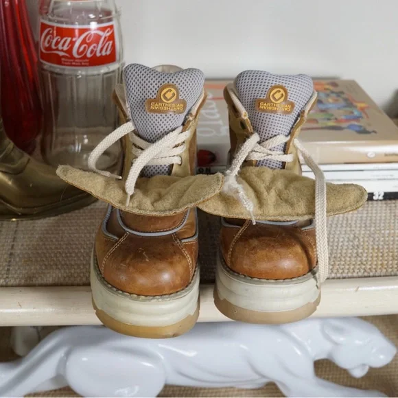 Y2k carthesian Leather chunky lug platform boots - Picture 5 of 6